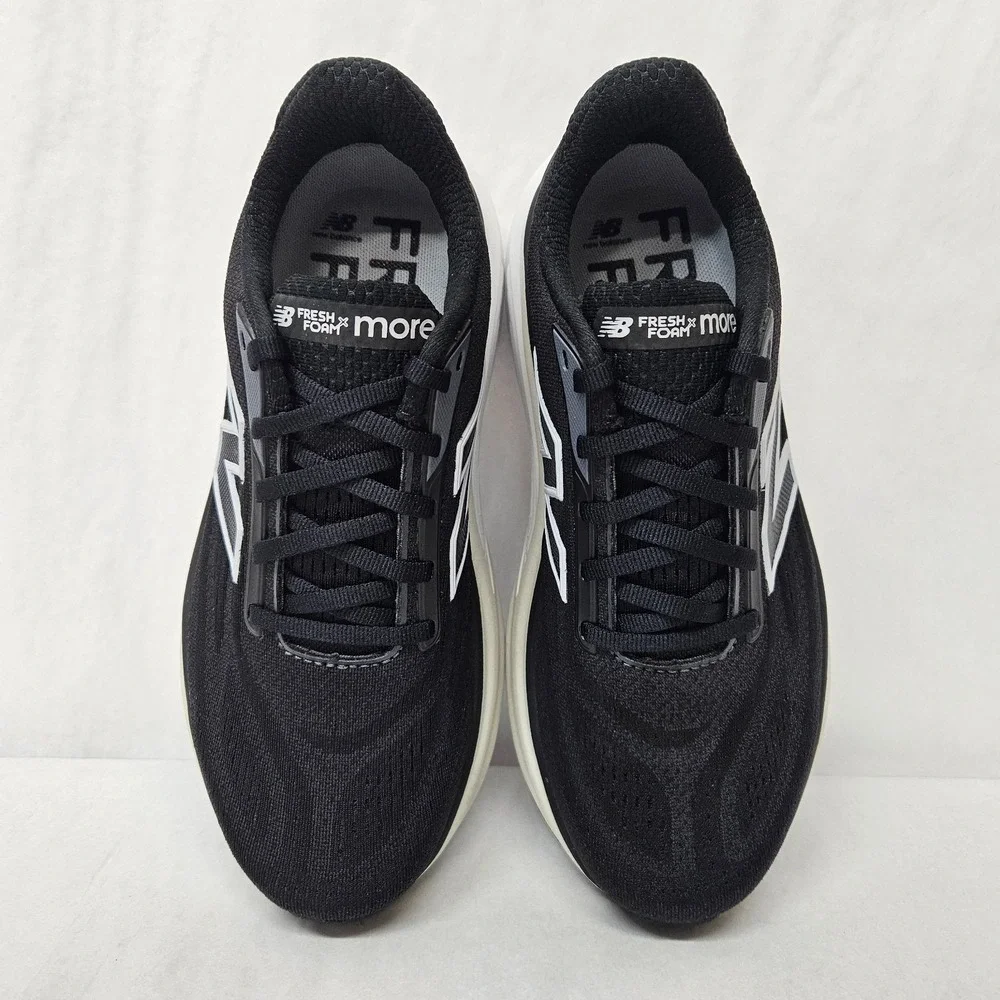 New Balance Fresh Foam X More v6 Running Shoes WMORGR6 Black White Women Size 7 - Picture 5 of 9